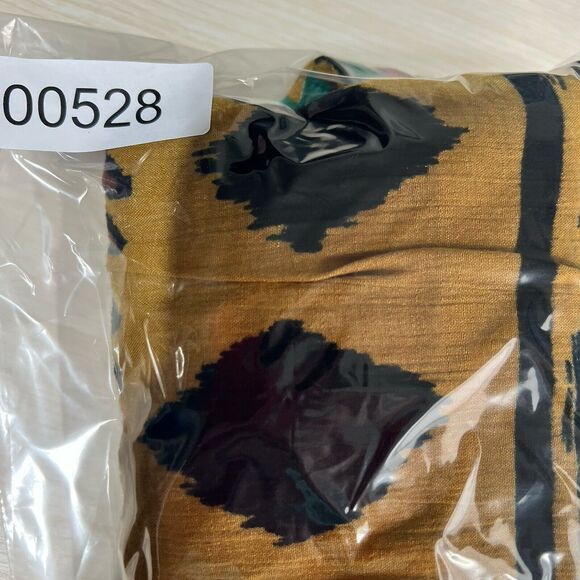 VTG Jane Ashley Gauze Top Blouse Button 3/4 Sleeves Beaded Western Aztec Artwear - Picture 14 of 15